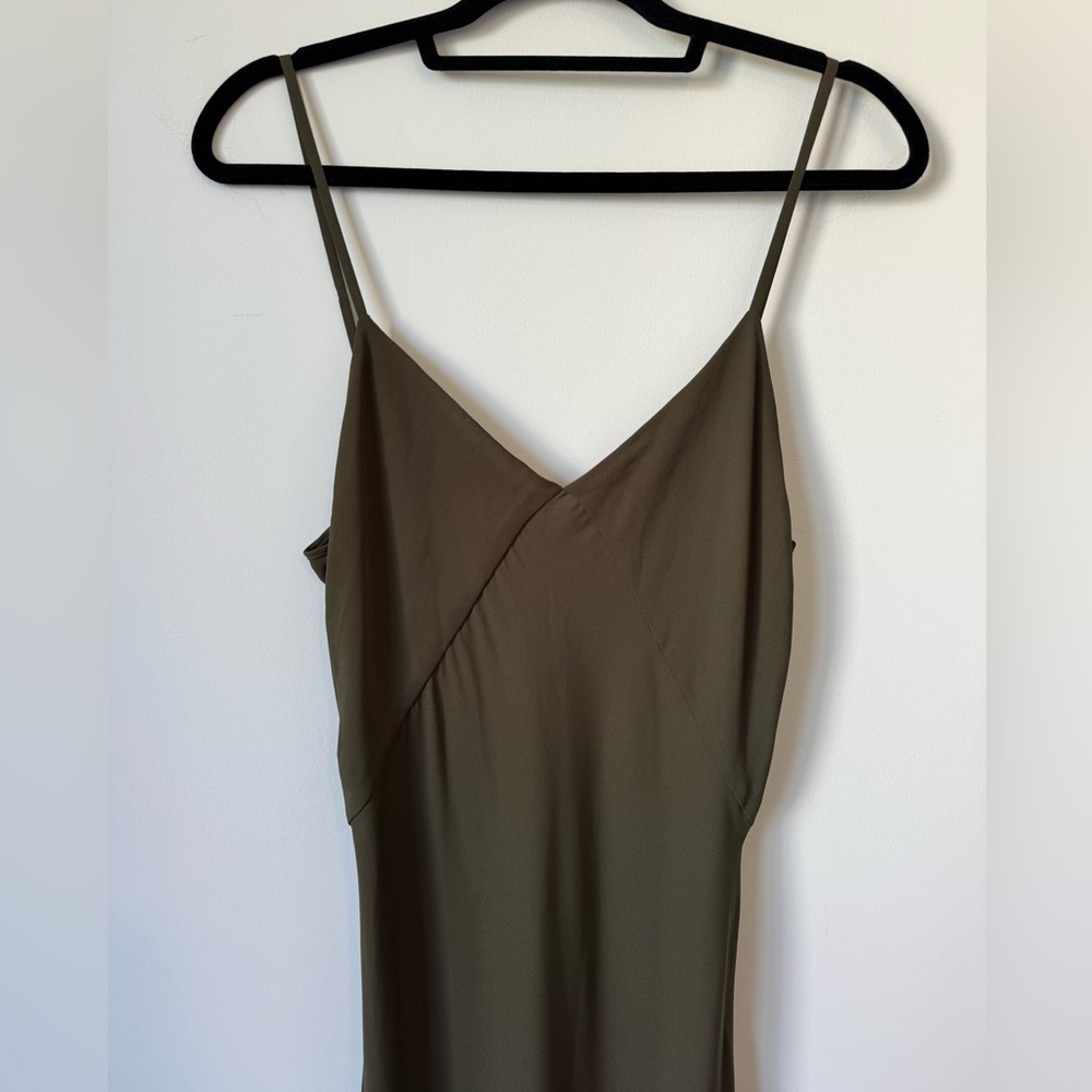 Ralph Lauren Army Green Dress - Size 10 - Picture 2 of 9